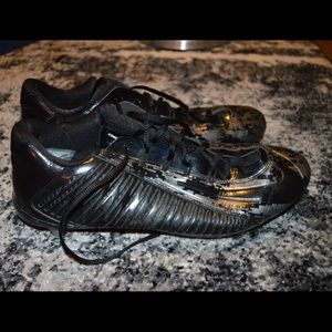 Nike Football Cleats Black/Silver Sz 12